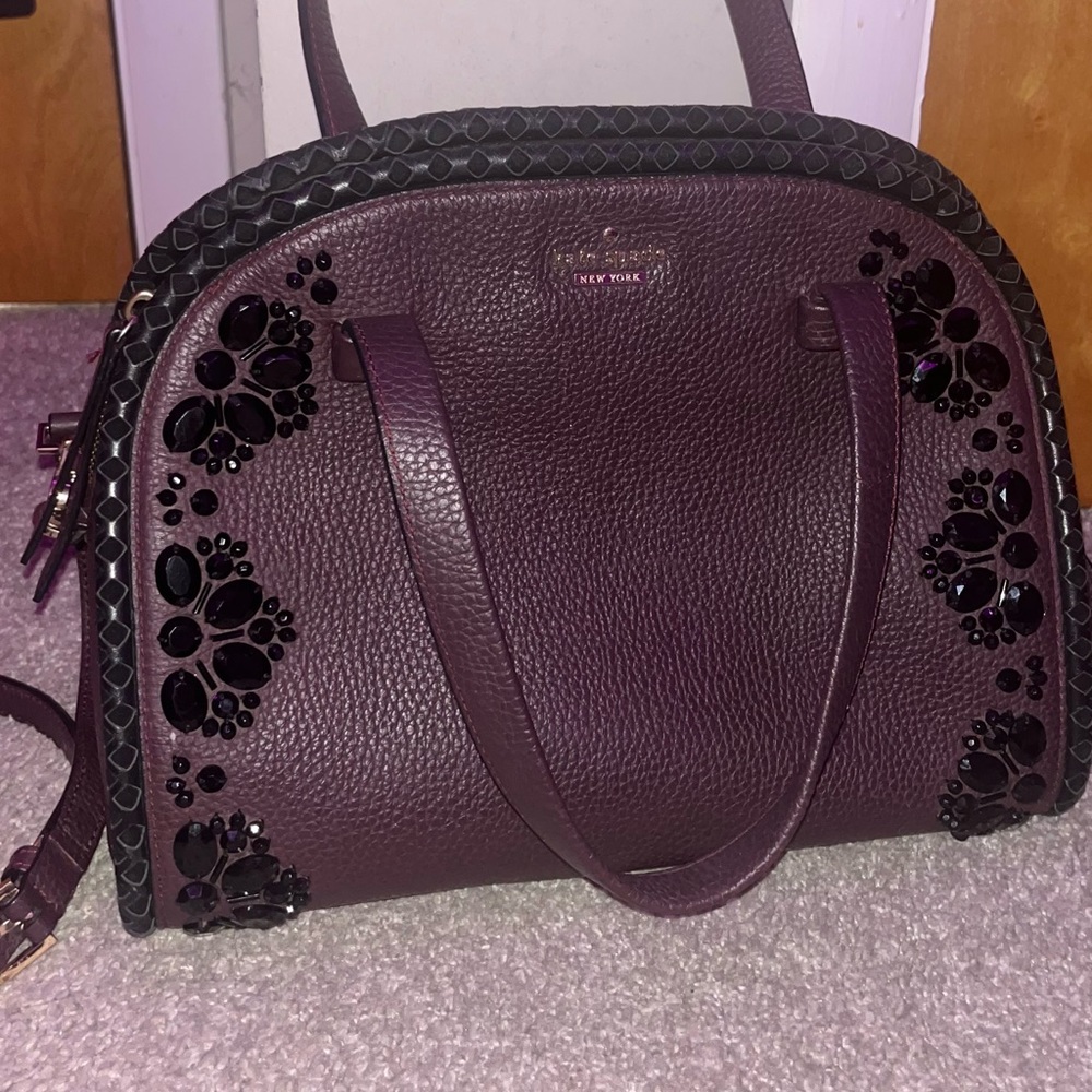 Kate spade deep purple bag